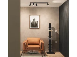 Aplique de Techo Aluminio Breixo 4 Focos Negro
