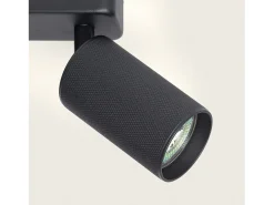 Aplique de Techo Aluminio Breixo 4 Focos Negro