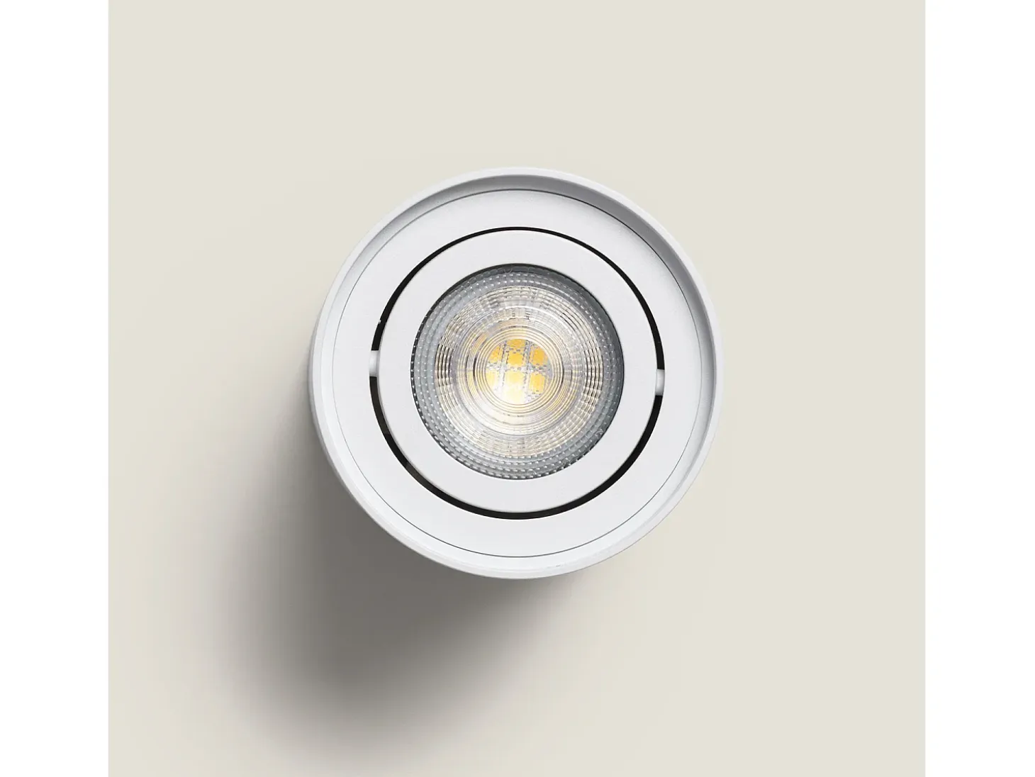 Aplique de Techo Aluminio Cuarzo Blanco Blanco