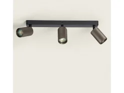 Aplique de Techo Aluminio Breixo 3 Focos Bronce