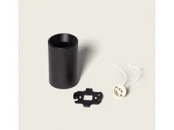 Aplique de Techo Circular Traxim M Negro