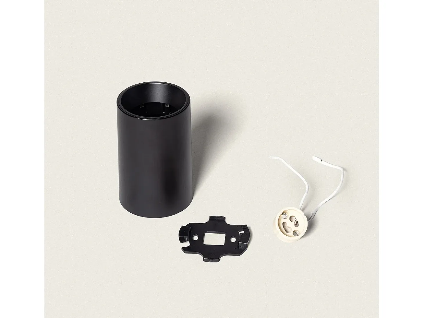 Aplique de Techo Circular Traxim M Negro