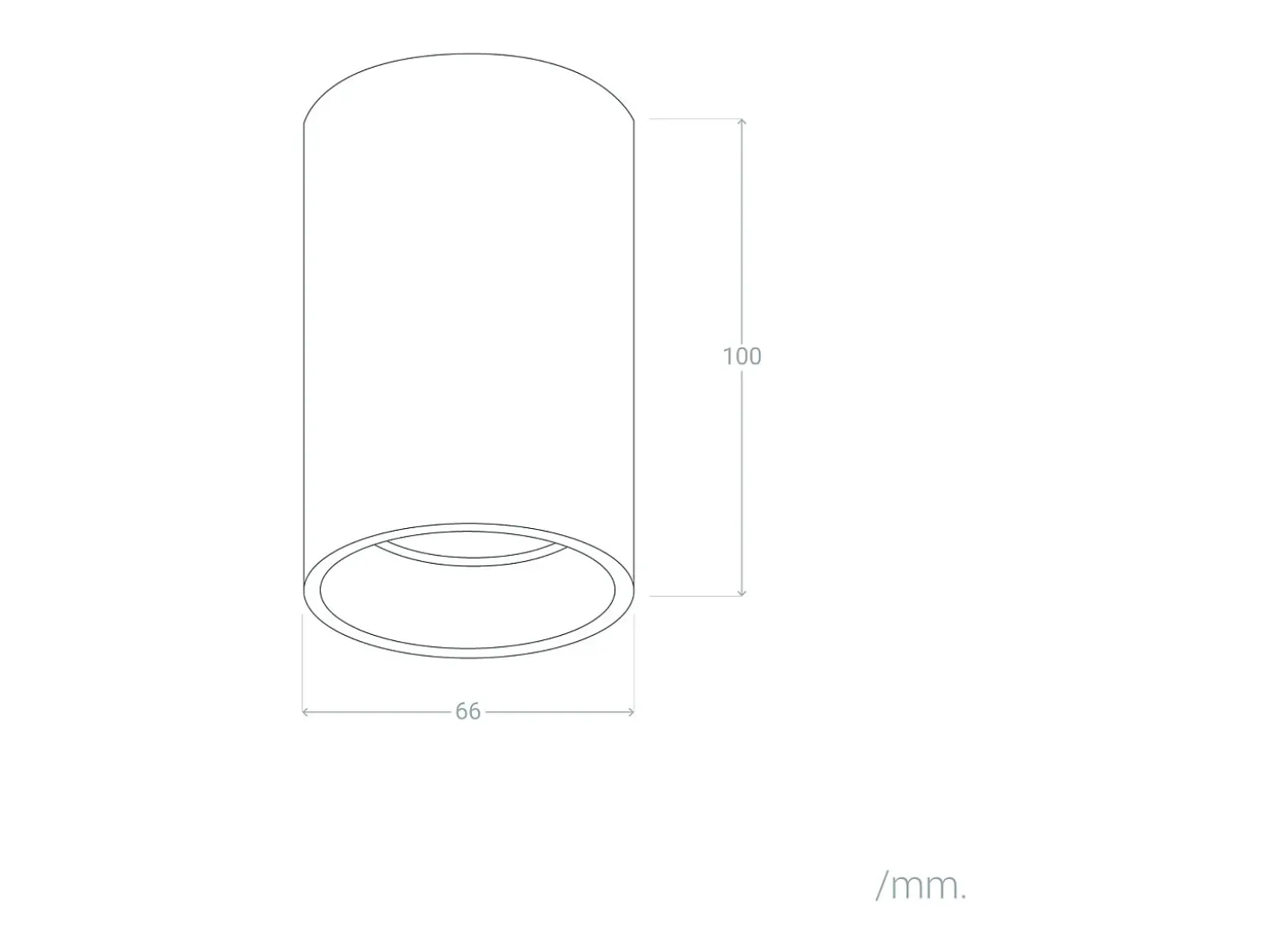 Aplique de Techo Circular Traxim M Negro