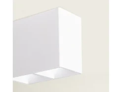 Aplique de Techo Cuadrado Doble Traxim Blanco