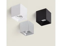 Aplique de Techo Cuadrado Space Negro