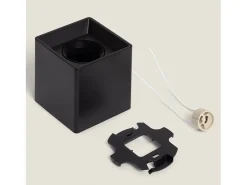 Aplique de Techo Cuadrado Space Negro