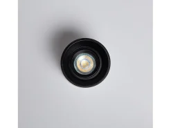 Aplique de Techo Negro con Bombilla GU10 Space 6000K Blanco Frío