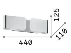 Aplique decorativo de pared Corten, E27