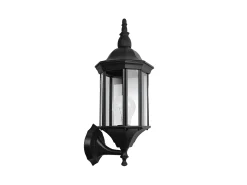 Aplique Exterior Aluminio Pollux Negro Ip44