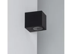 Aplique Exterior de Pared Miseno Negro Negro