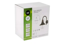 Aplique Exterior Hinojo Blanco Ip44 De Policarbonato,