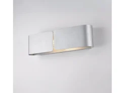 Aplique Hug con difusor cortado a láser en hierro lacado en blanco con dec. Plata antigua 2 luces .45 P.10 BL316-AP2-ARG