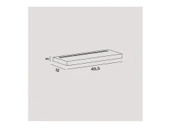 Aplique LED BED de aluminio 28W 49,5 cm Blanco Perenz