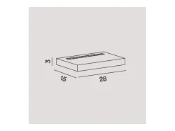 Aplique LED BED de aluminio 16W 28 cm Blanco Perenz