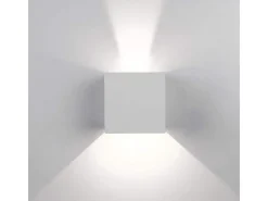 Aplique LED Cubetto IP54 6,5W con aletas orientables Blanco