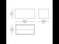 Aplique LED Cubetto IP20 11,4W blanco