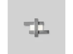 Aplique LED de diseño moderno 30W - Estructura geométrica de acero, luz cálida 3000K, 2620lm, ancho 65,5 cm, IP20