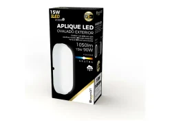 Aplique LED de Exterior Ovalado 15W 1500lm Blanco 4000K 20000H 7hSevenOn Premium