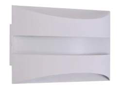 Aplique LED de pared para interiores Nettlife blanco - Diseño moderno, 3000 K, 5 W, iluminación de pared blanca cálida, iluminación vertical y horizontal.