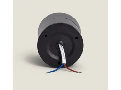 Aplique LED 7W Aluminio Circular Negro New Onuba 2700K Blanco Cálido