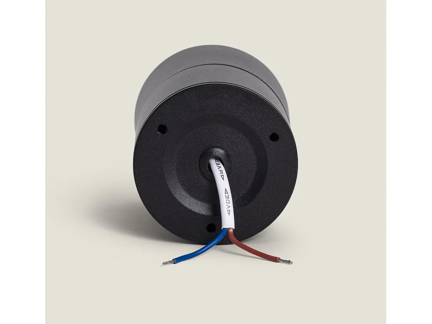 Aplique LED 7W Aluminio Circular Negro New Onuba 2700K Blanco Cálido