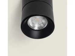 Aplique LED 7W Aluminio Circular Negro New Onuba 2700K Blanco Cálido