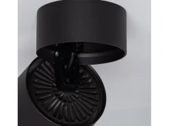 Aplique LED 30W de Aluminio Circular Negro New Onuba 2700K Blanco Cálido