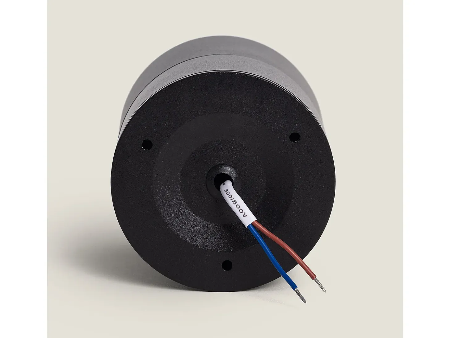 Aplique LED 15W de Aluminio Circular Negro New Onuba 5000K Blanco Frío