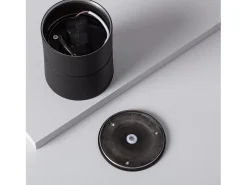 Aplique LED 15W de Aluminio Circular Negro New Onuba 2700K Blanco Cálido
