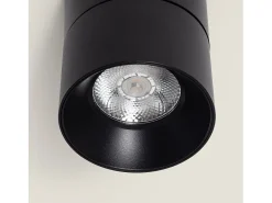 Aplique LED 15W de Aluminio Circular Negro New Onuba 2700K Blanco Cálido