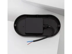 Aplique LED 25W Oval IP65 Black 3000K Blanco Cálido