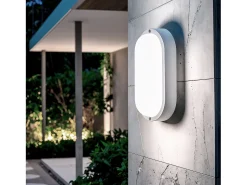Aplique LED 25W Oval IP65 White 5000K Blanco Frío