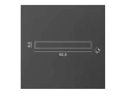 Aplique LED WALLY de aluminio 19W 3000K Perenz 82,5 cm Negro