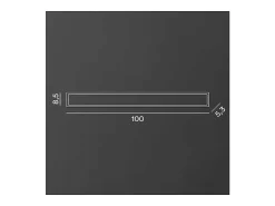 Aplique LED WALLY de aluminio 22W 3000K Perenz 100 cm Blanco