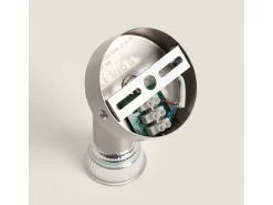 Aplique Orientable Aluminio Oasis 1 Foco Plata Plateado