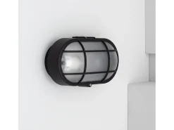 Aplique Oval Rejilla Negro