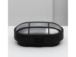 Aplique Oval Rejilla Negro