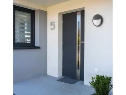 Aplique Para Exterior Modelo Coliandro Acabado Gris Ip65