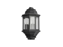 Aplique Para Exterior Shaula Dos Luces, Aluminio Negro Ip44