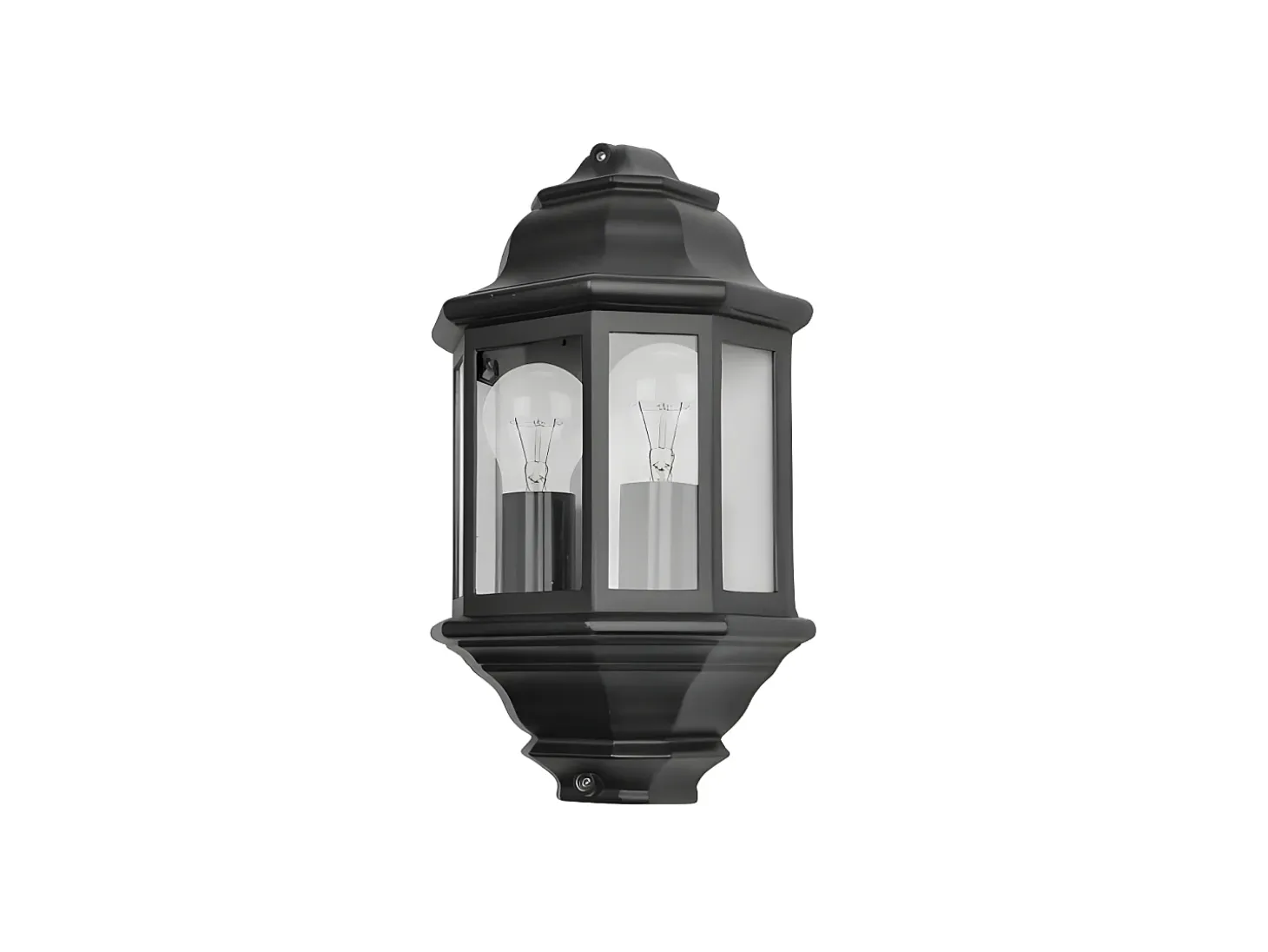 Aplique Para Exterior Shaula Dos Luces, Aluminio Negro Ip44