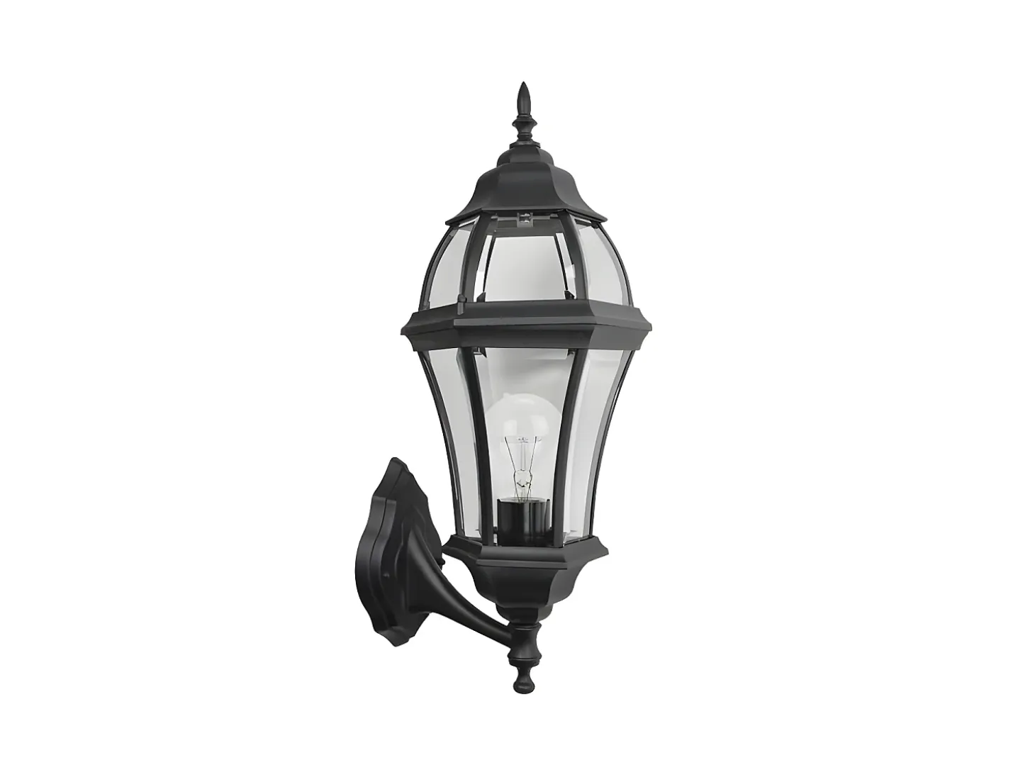 Aplique Para Terraza En Aluminio Becrux Negro Ip44