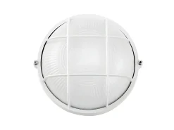 Aplique Redondo Blanco Apus En Aluminio