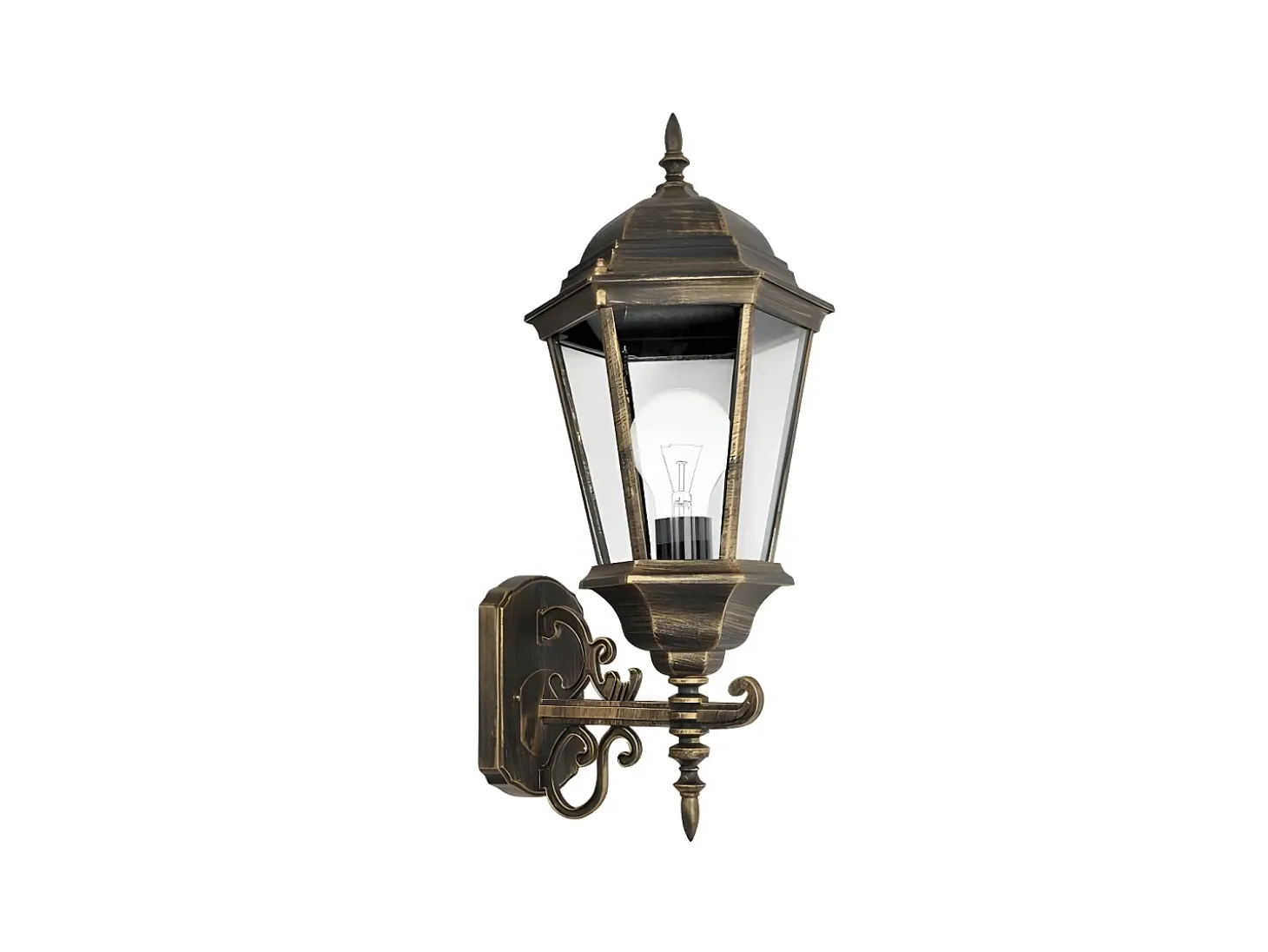 Aplique Regulus Para Exterior En Aluminio Negro Ip44