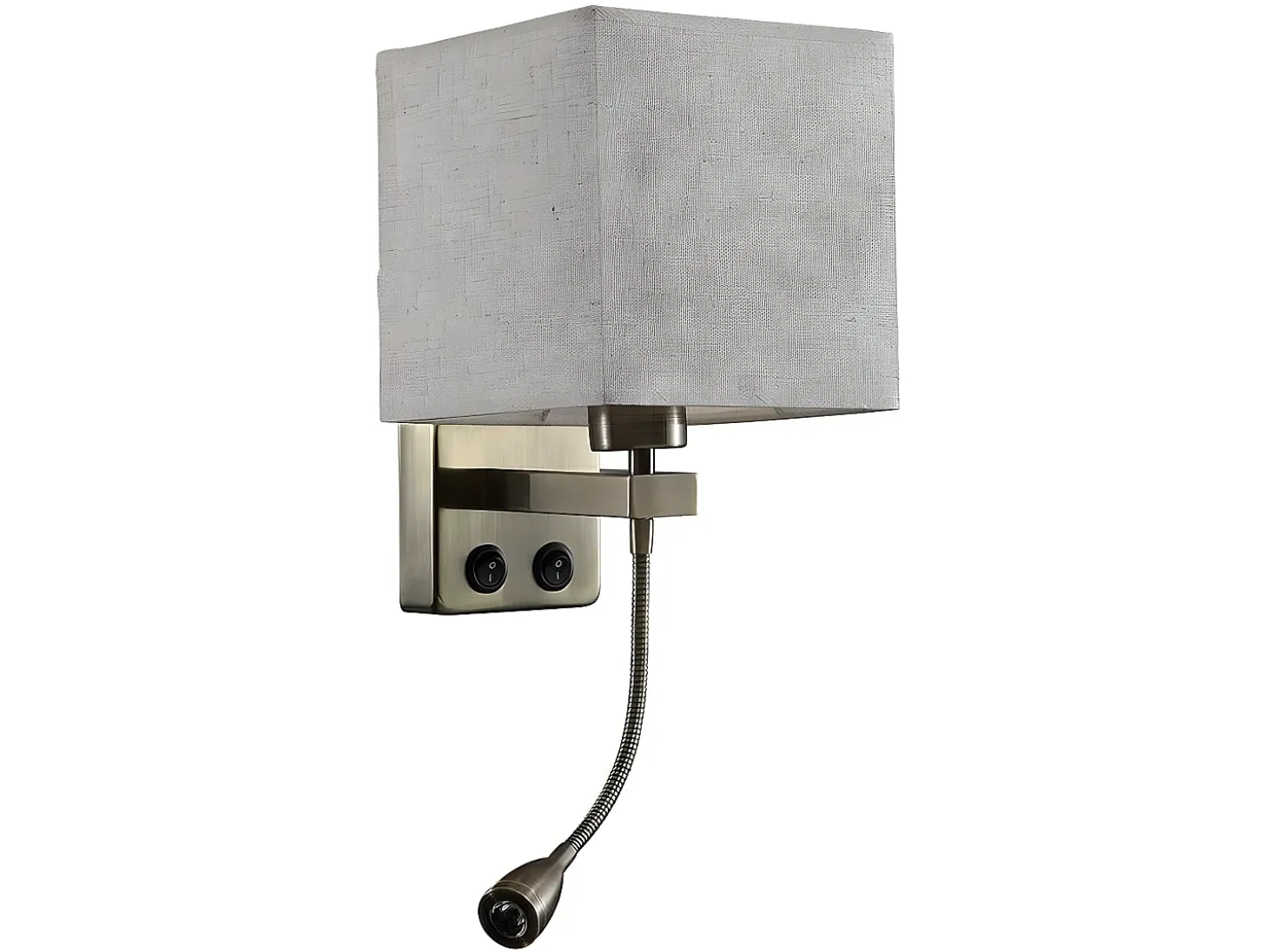 Aplique Serie Stephen Doble Encendido Cuero/pantalla Beis