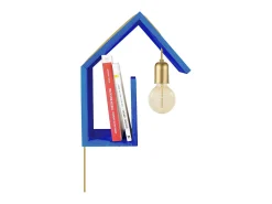 Aplique TOSEL ,madera,Azul , A36xD15xP 29cm