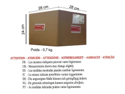 Aplique TOSEL ,metal,Aluminio ,A10,5xD 13xP22cm