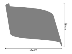Aplique TOSEL ,metal,Aluminio , A 10xD16x P 25cm