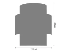 Aplique TOSEL ,metal,Blanco ,A11xD20xP17,5cm