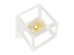 Aplique TOSEL ,metal,Blanco,A30xD27xP27cm