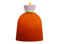 Aplique TOSEL ,metal,Naranja,A27xD14,5xP22,5cm